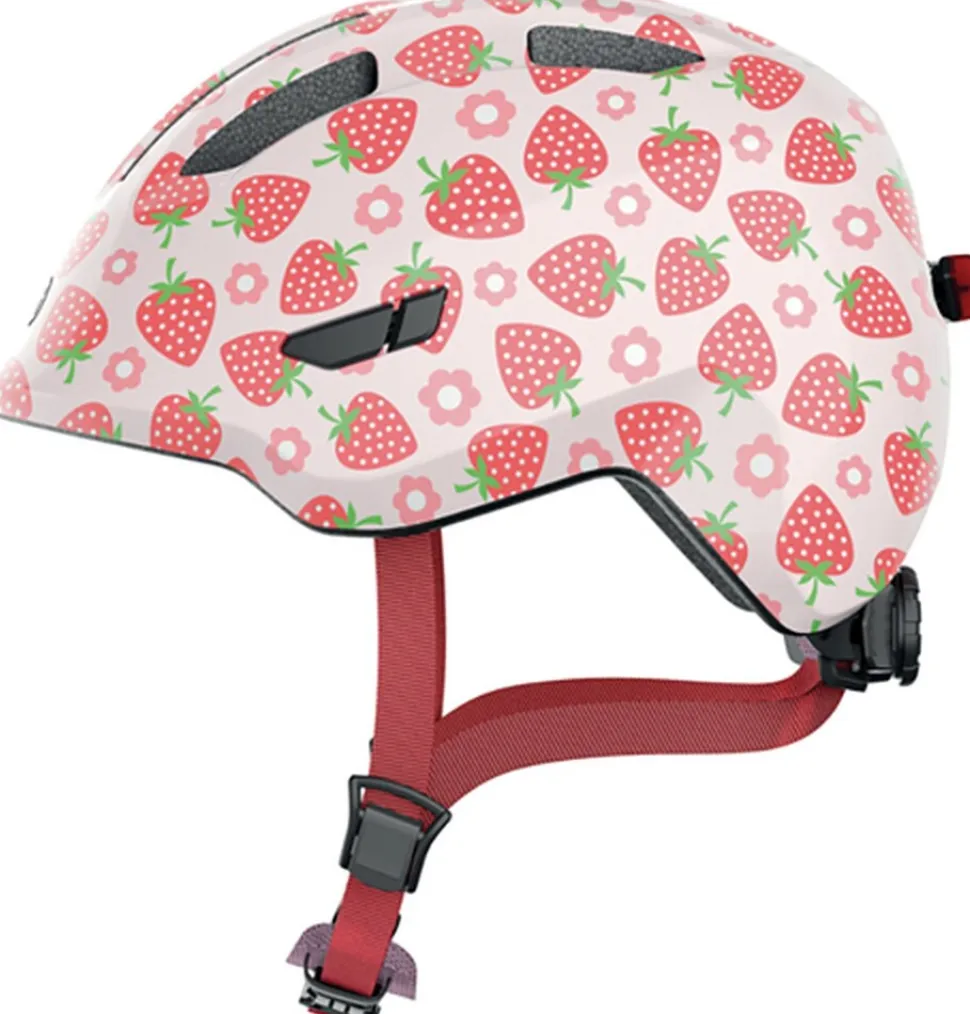 ABUS Kinder-Freizeithelm "Smiley 3.0 LED " rose strawberry