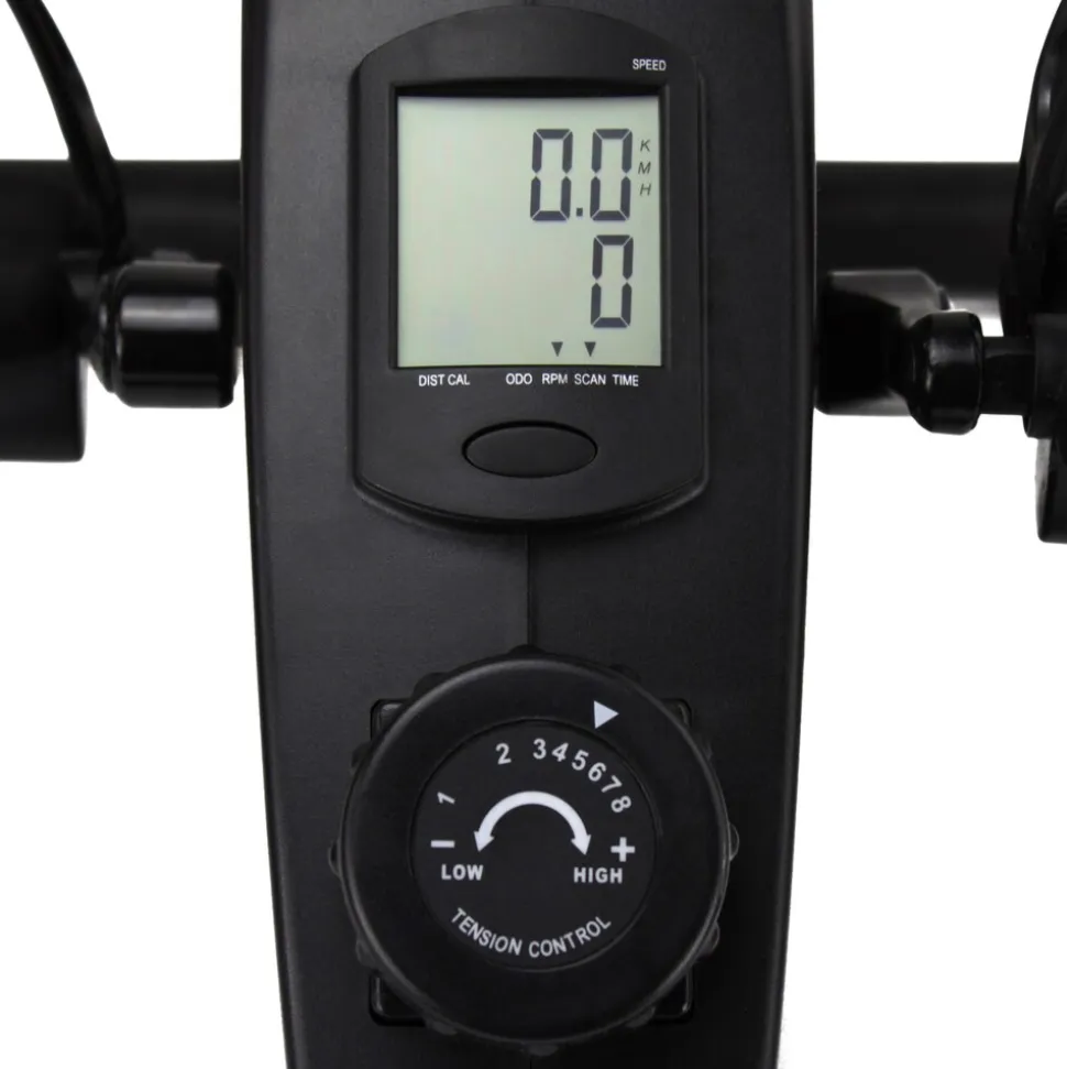 Acrotec Mini Bike Pedaltrainer für Heim und Büro, Magnetwiderstandstechnologie, 8 stufig einstellbar, LED Funktionsdisplay