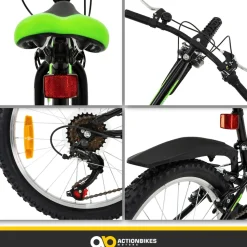 Actionbikes Kinderfahrrad Arrow 20 Zoll, Gangschaltung, V-Brake-Bremsen, verstellbar, Diamantrahmen