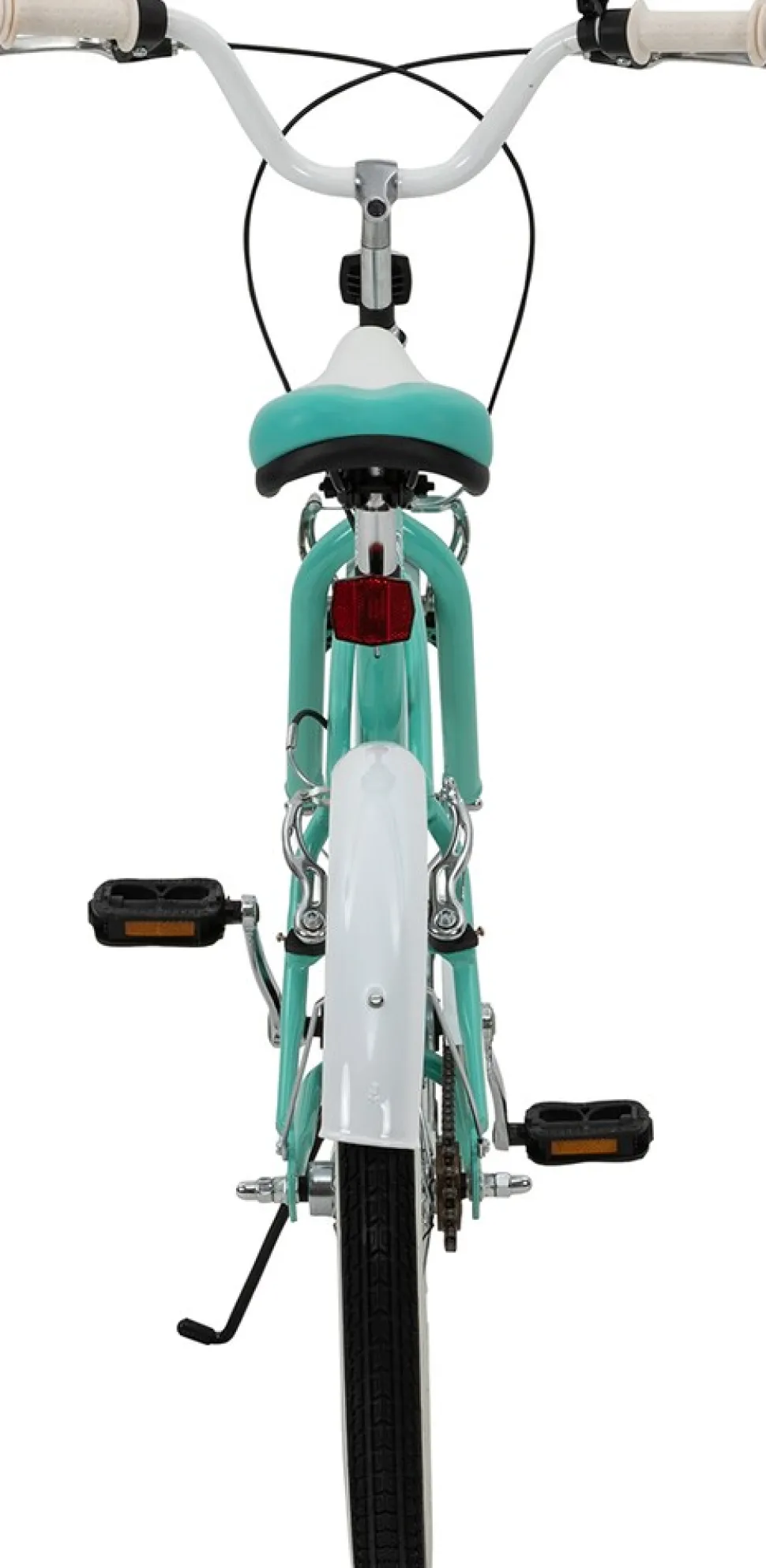 Actionbikes Kinderfahrrad Cruiser 20 Zoll, Rosa/Türkis, verstellbar, Seitenständer, V-Brake-Bremsen (Türkis)