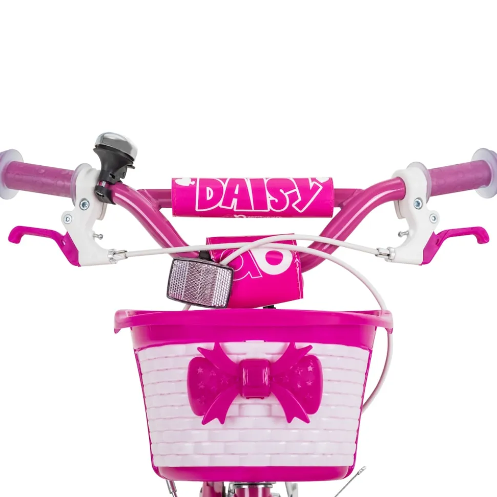 Actionbikes Kinderfahrrad Daisy 16 Zoll, pink, Stützräder, Korb, V-Brake-Bremsen, Antirutschgriffe (East)