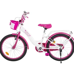 Actionbikes Kinderfahrrad Daisy 20 Zoll, pink, V-Brake-Bremsen, Antirutschgriffe, Kettenschutz, Korb (East)