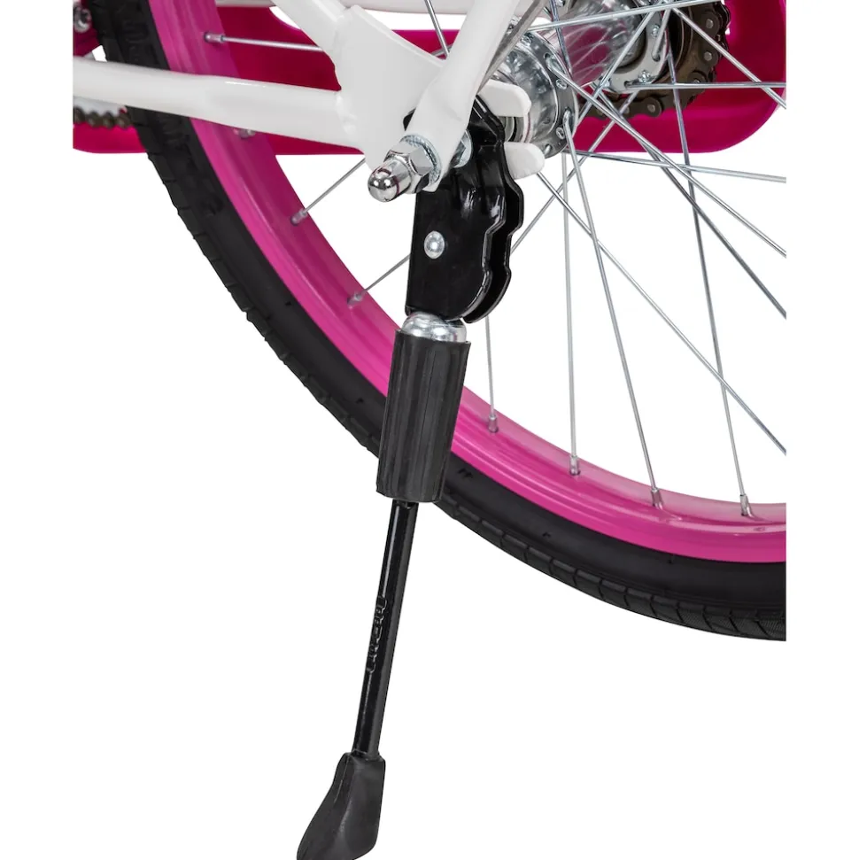 Actionbikes Kinderfahrrad Daisy 20 Zoll, pink, V-Brake-Bremsen, Antirutschgriffe, Kettenschutz, Korb (East)