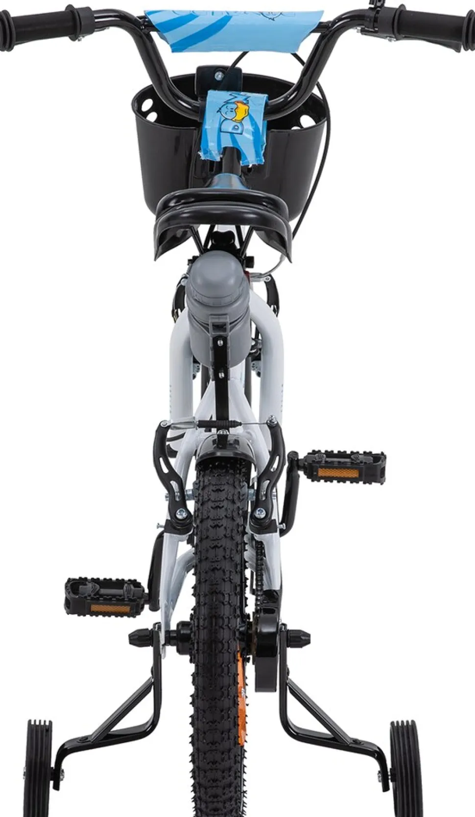 Actionbikes Kinderfahrrad Donaldo 16 Zoll, V-Brake-Bremsen, höhenverstellbar, Stützräder, Korb
