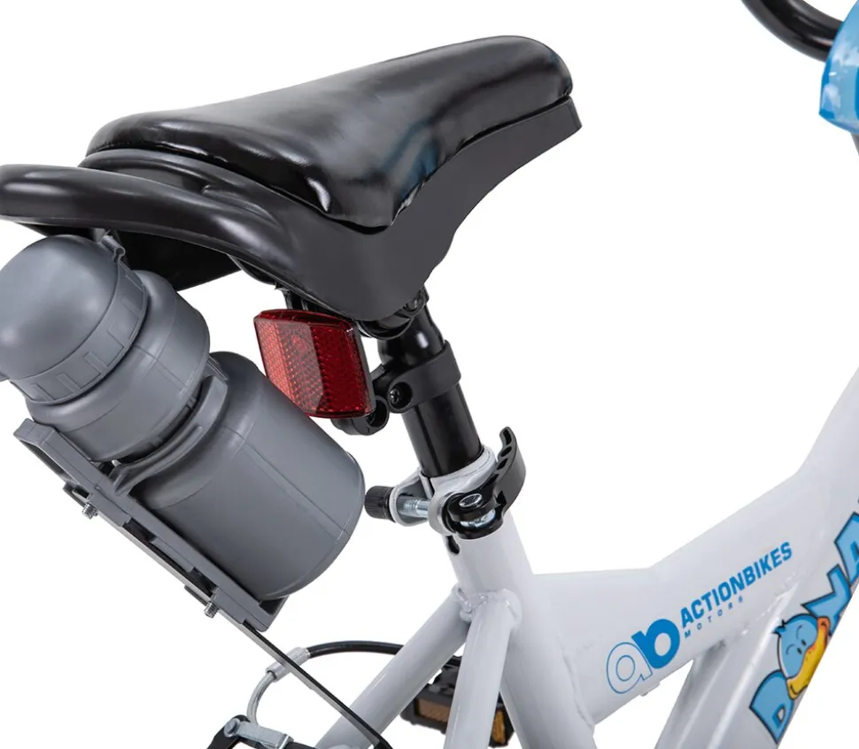 Actionbikes Kinderfahrrad Donaldo 12 Zoll, V-Brake-Bremsen, höhenverstellbar, Stützräder, Korb