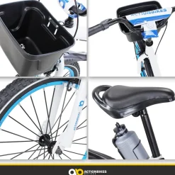 Actionbikes Kinderfahrrad Donaldo 20 Zoll, V-Brake-Bremsen, höhenverstellbar, Seitenständer, Korb