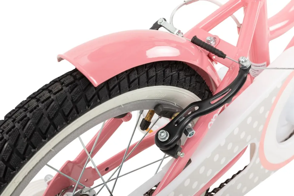 Actionbikes Kinderfahrrad Starlight 16 Zoll, Rosa, Stützräder, Fahrradkorb, Klingel, Kettenschutz (Classic)