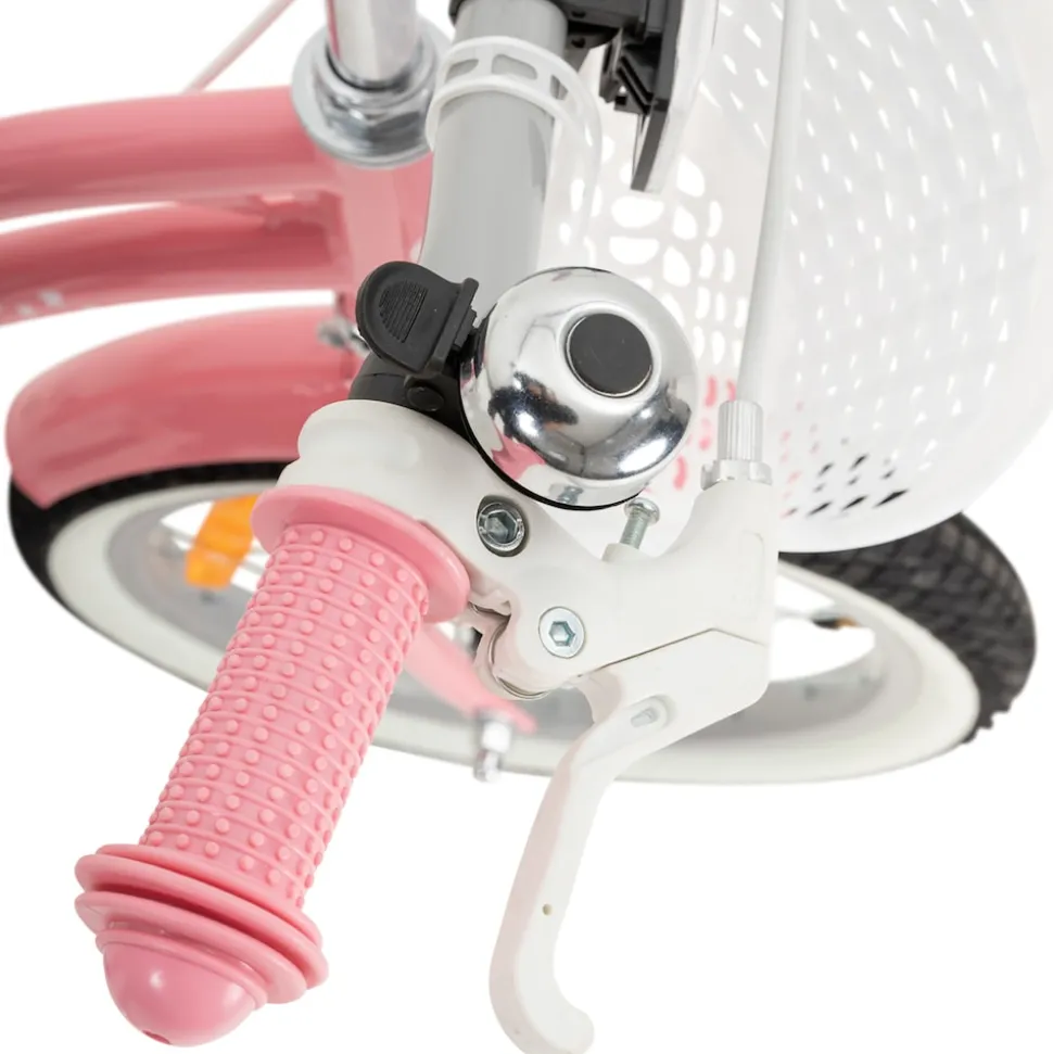Actionbikes Kinderfahrrad Starlight 16 Zoll, Rosa, Stützräder, Fahrradkorb, Klingel, Kettenschutz (Classic)