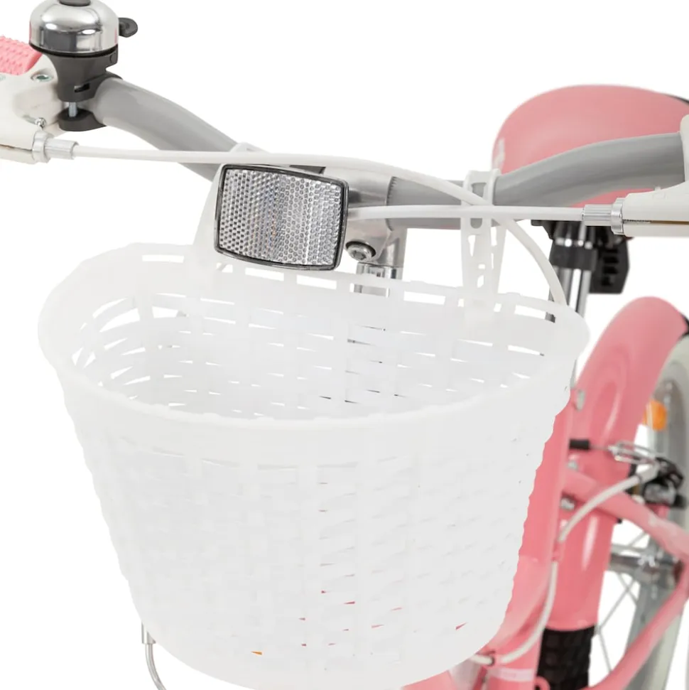 Actionbikes Kinderfahrrad Starlight 16 Zoll, Rosa, Stützräder, Fahrradkorb, Klingel, Kettenschutz (Classic)