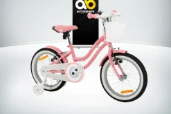 Actionbikes Kinderfahrrad Starlight 16 Zoll, Rosa, Stützräder, Fahrradkorb, Klingel, Kettenschutz (Classic)