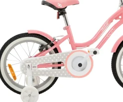 Actionbikes Kinderfahrrad Starlight 16 Zoll, Rosa, Stützräder, Fahrradkorb, Klingel, Kettenschutz (Classic)