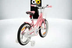 Actionbikes Kinderfahrrad Starlight 16 Zoll, Rosa, Stützräder, Fahrradkorb, Klingel, Kettenschutz (Classic)