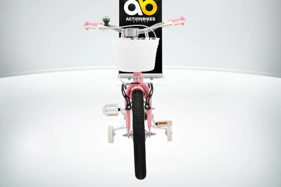 Actionbikes Kinderfahrrad Starlight 16 Zoll, Rosa, Stützräder, Fahrradkorb, Klingel, Kettenschutz (Classic)