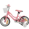 Actionbikes Kinderfahrrad Starlight 12 Zoll, Rosa, Stützräder, Fahrradkorb, Klingel, Kettenschutz (Classic)