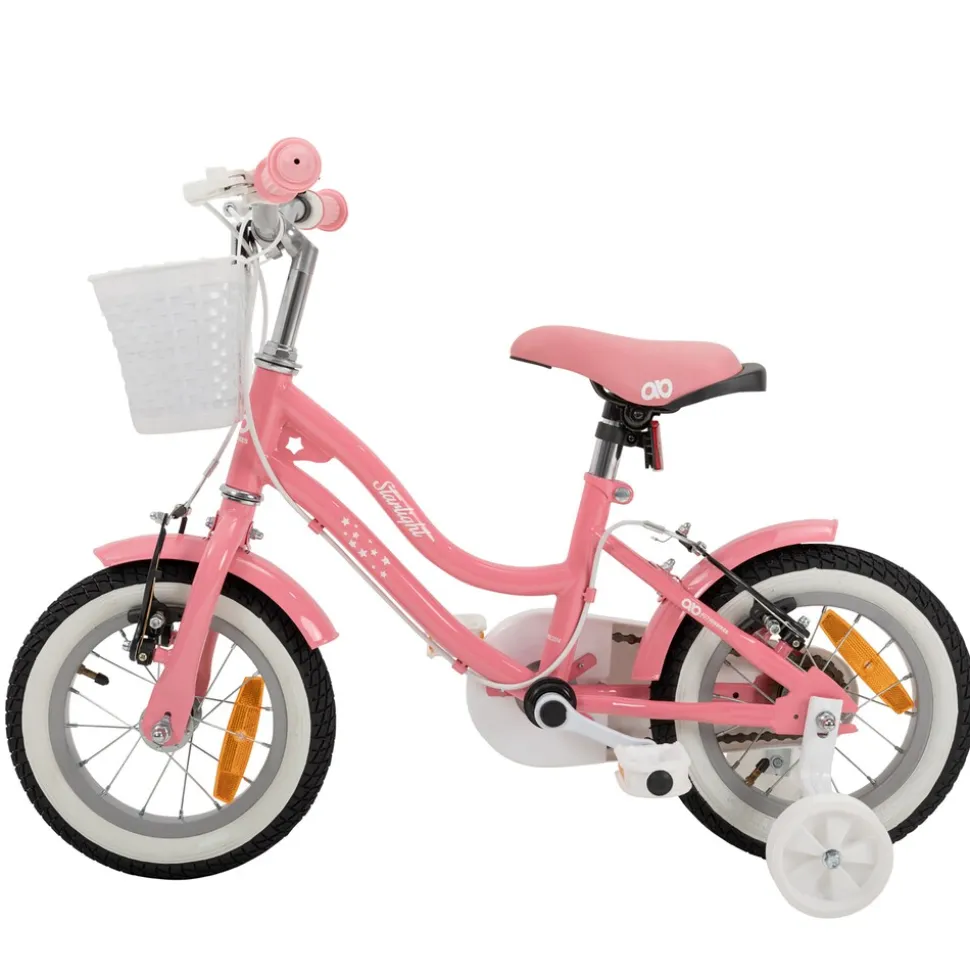 Actionbikes Kinderfahrrad Starlight 12 Zoll, Rosa, Stützräder, Fahrradkorb, Klingel, Kettenschutz (Classic)