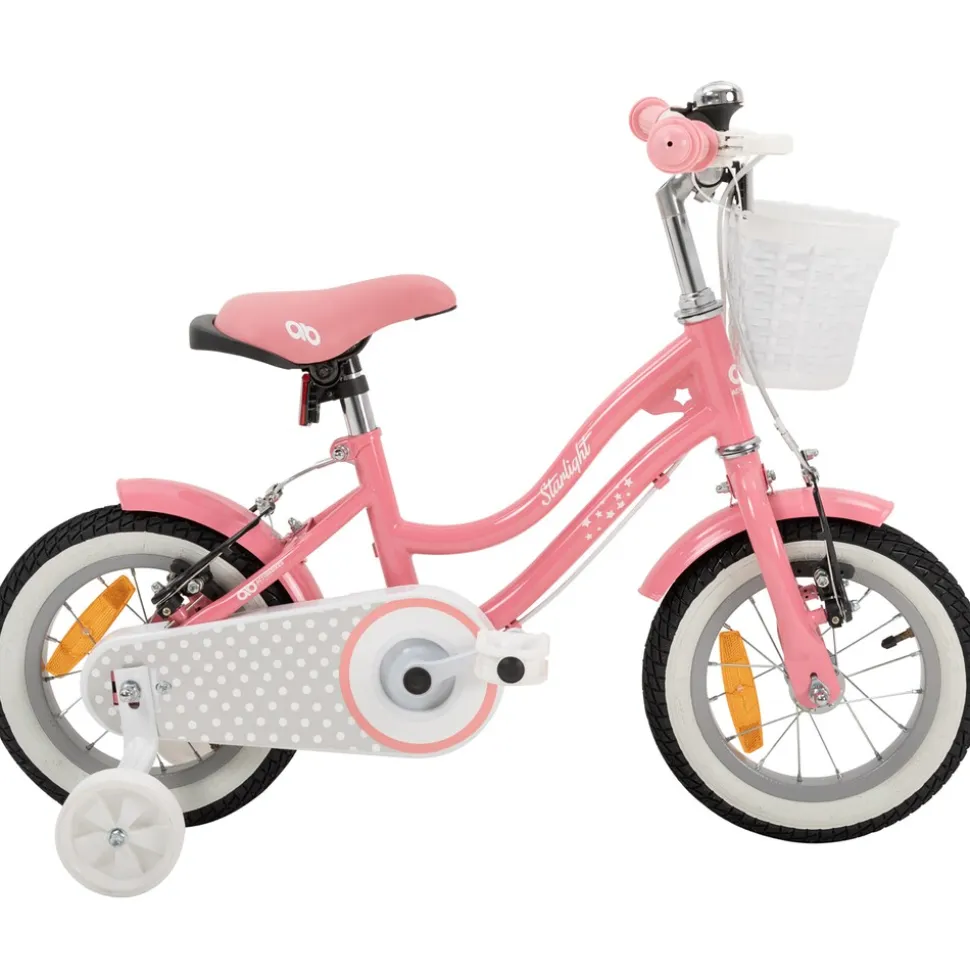Actionbikes Kinderfahrrad Starlight 12 Zoll, Rosa, Stützräder, Fahrradkorb, Klingel, Kettenschutz (Classic)