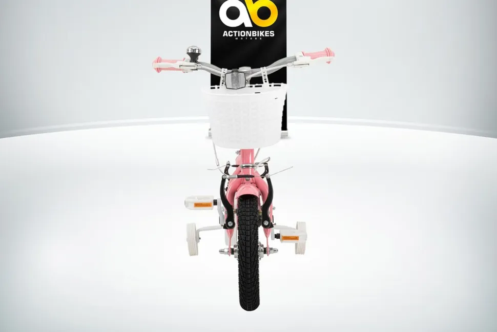 Actionbikes Kinderfahrrad Starlight 12 Zoll, Rosa, Stützräder, Fahrradkorb, Klingel, Kettenschutz (Classic)