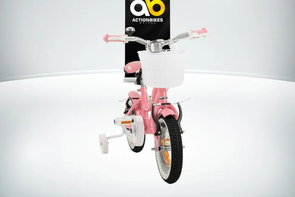 Actionbikes Kinderfahrrad Starlight 12 Zoll, Rosa, Stützräder, Fahrradkorb, Klingel, Kettenschutz (Classic)