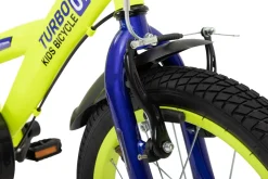 Actionbikes Kinderfahrrad Turbo 16 Zoll, Stützräder, V-Brake-Bremsen, Lenker-/Kettenschutz, Klingel