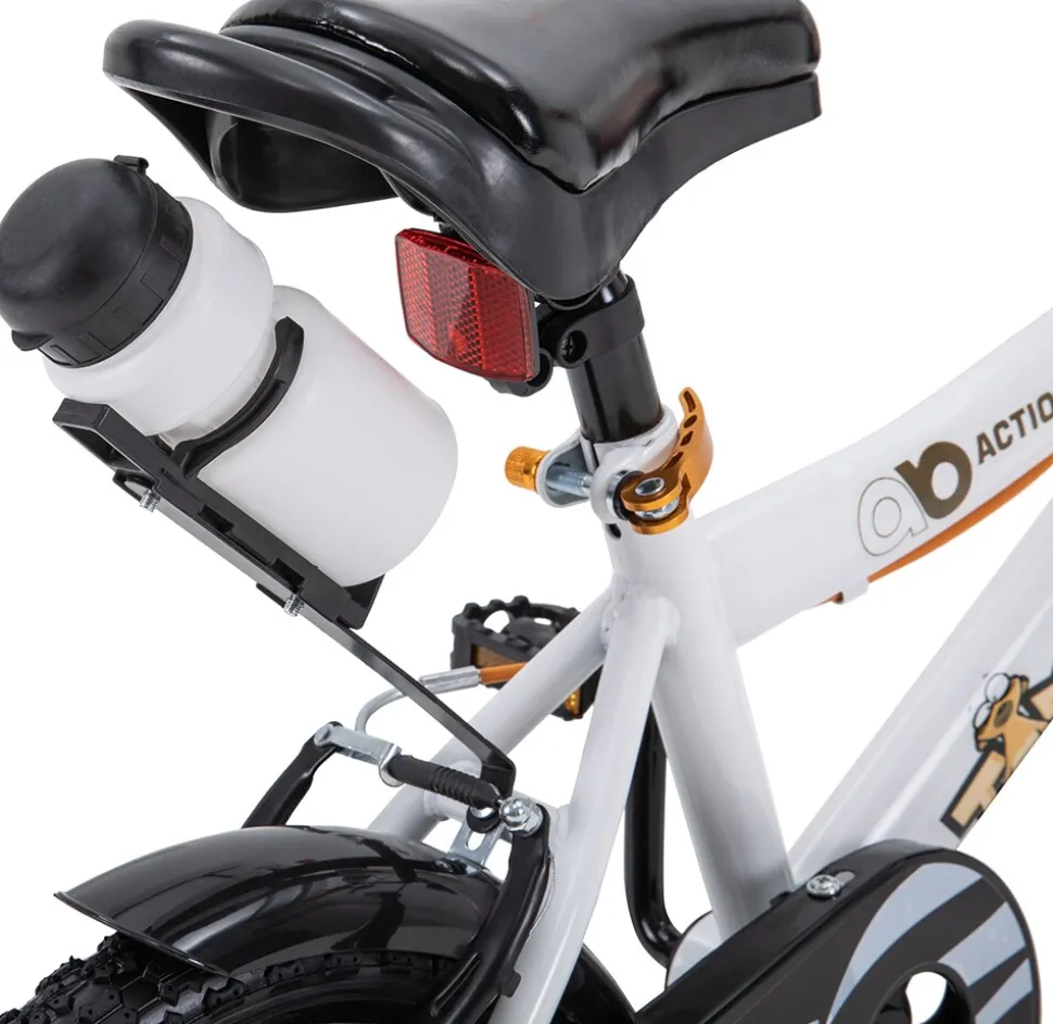 Actionbikes Kinderfahrrad Timson 12 Zoll, V-Brake-Bremsen, höhenverstellbar, Stützräder, Korb