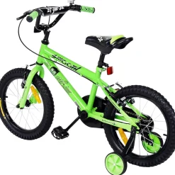 Actionbikes Kinderfahrrad Zombie 16 Zoll, V-Brake-Bremsen, höhenverstellbar, Stützräder, Reflektoren
