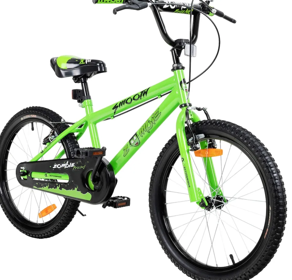 Actionbikes Kinderfahrrad Zombie 20 Zoll, V-Brake-Bremsen, Seitenständer, Reflektoren, Kettenschutz