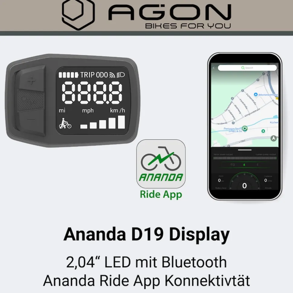 Agon Aurora 28 Zoll E-Bike 28 Zoll Citybike bis 130 km Damen Herren 150 - 175 cm Pedelec Elektrofahrrad 3 Gang und Beleuchtung StVZO