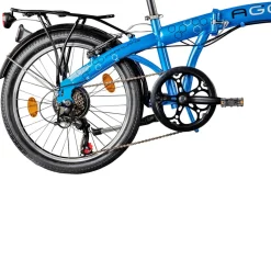 Agon Parklane Klapprad 150 - 185 cm Klappfahrrad mit 6 Gängen Fahrrad Faltrad mit Beleuchtung StVZO und Fahrradständer