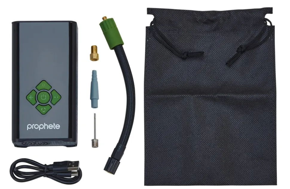 Akkupumpe mit Powerbank und LED Licht, 4400mAh für alle Ventilarten