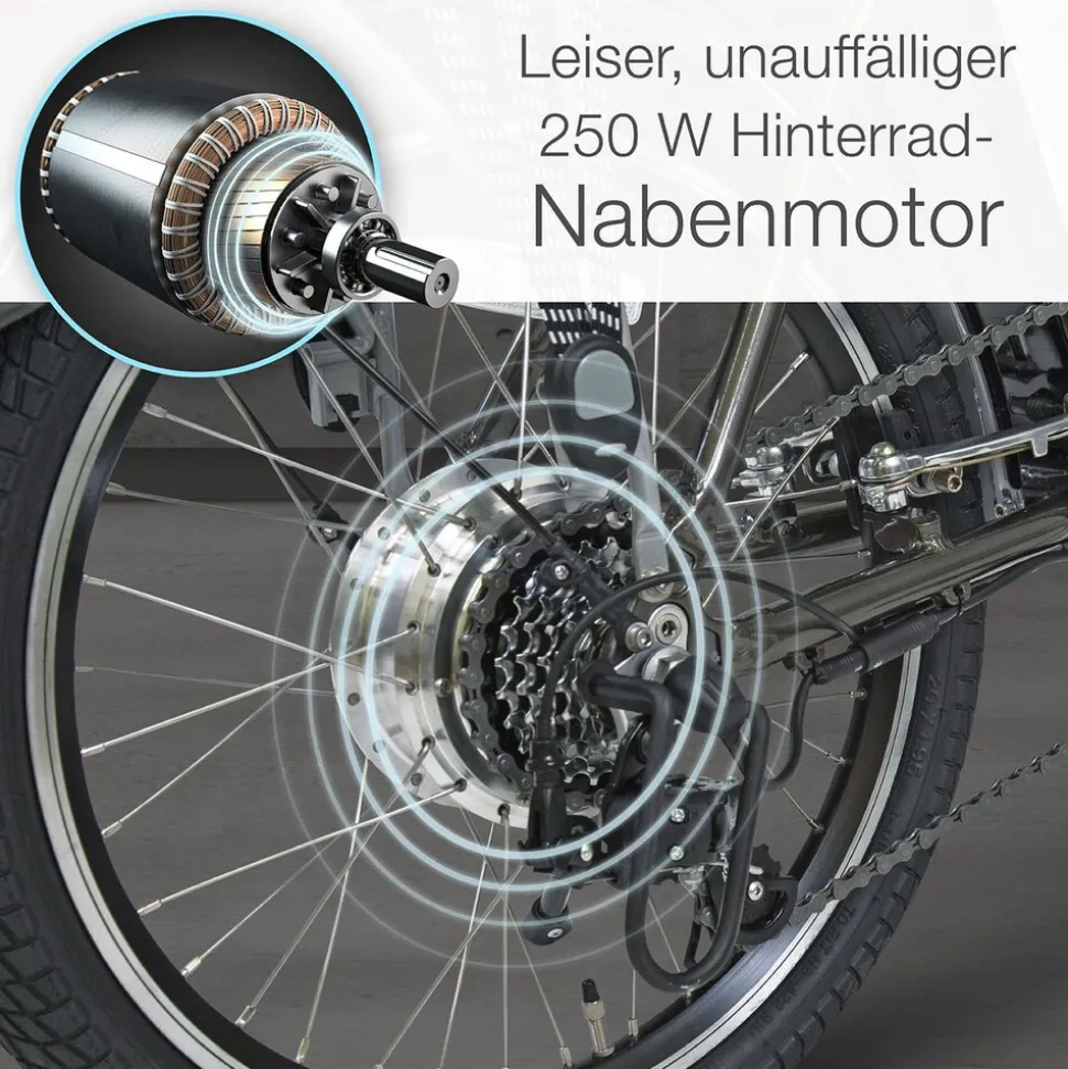 aktivelo Alu-Elektro-Faltrad Klapprad »Sport«, 20 Zoll