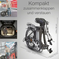 aktivelo Alu-Elektro-Faltrad Klapprad »Sport«, 20 Zoll