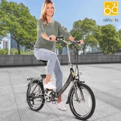 aktivelo Alu-Elektro-Faltrad Klapprad »Sport«, 20 Zoll