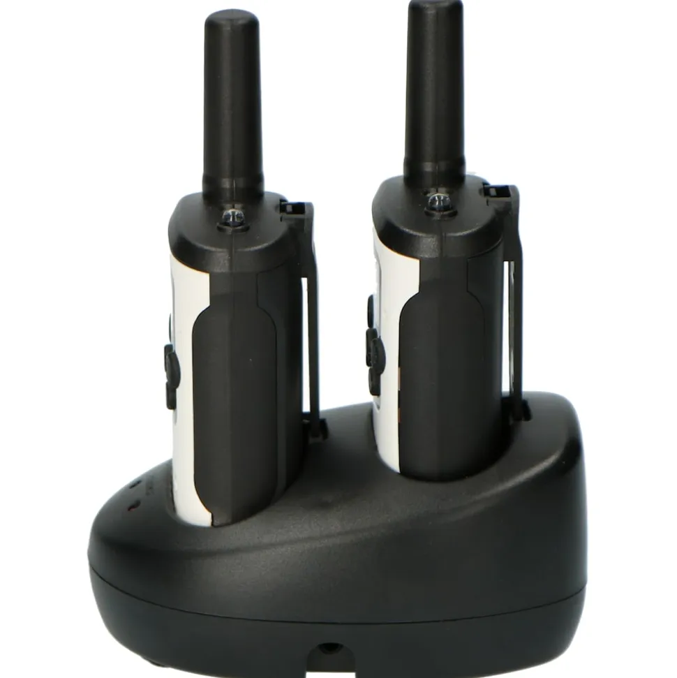 Alecto FR-175 - Set von zwei Funkgeräten - Reichweite von bis zu 7 Kilometern, weiß/schwarz