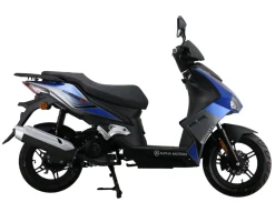Alpha Motors Mofaroller Mustang FI 50 ccm 25 kmh EURO 5 blau-grau