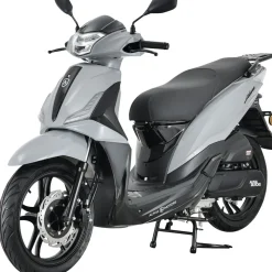 Alpha Motors Motorroller Libero 125 ccm 90 km/h EURO 5+ 16-Zoll grau-schwarz