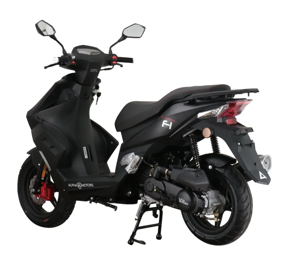 Alpha Motors Motorroller Mustang FI 50 ccm 45 kmh EURO 5 mattschwarz