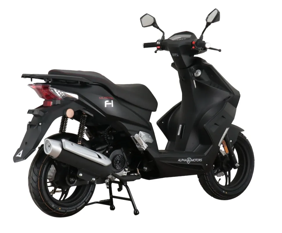Alpha Motors Motorroller Mustang FI 50 ccm 45 kmh EURO 5 mattschwarz