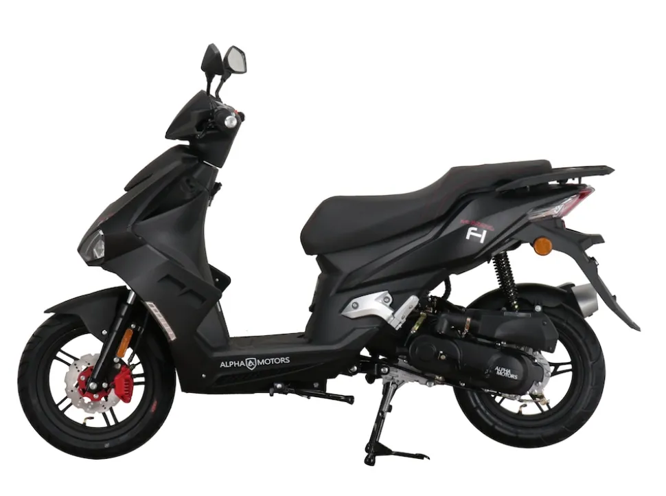 Alpha Motors Motorroller Mustang FI 50 ccm 45 kmh EURO 5 mattschwarz