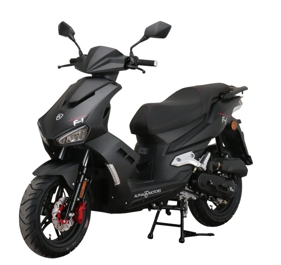 Alpha Motors Motorroller Mustang FI 50 ccm 45 kmh EURO 5 mattschwarz
