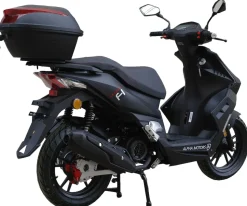 Alpha Motors Motorroller Mustang FI 125 ccm 85 kmh EURO 5+ mattschwarz inkl. Topcase