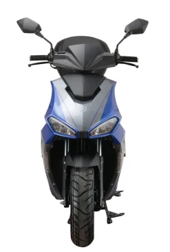 Alpha Motors Motorroller Mustang FI 50 ccm 45 kmh EURO 5 blau-grau inkl. Topcase