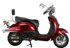 Alpha Motors Motorroller Retro Firenze 125 ccm 85 km/h EURO 5+ weinrot