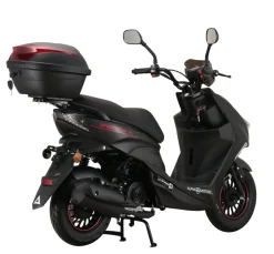 Alpha Motors Motorroller Speedstar FI 50 ccm 45 km/h EURO 5 mattschwarz inkl. Topcase