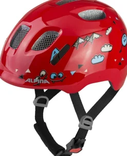 Alpina Kinder-Helm Ximo 2, red smile gloss