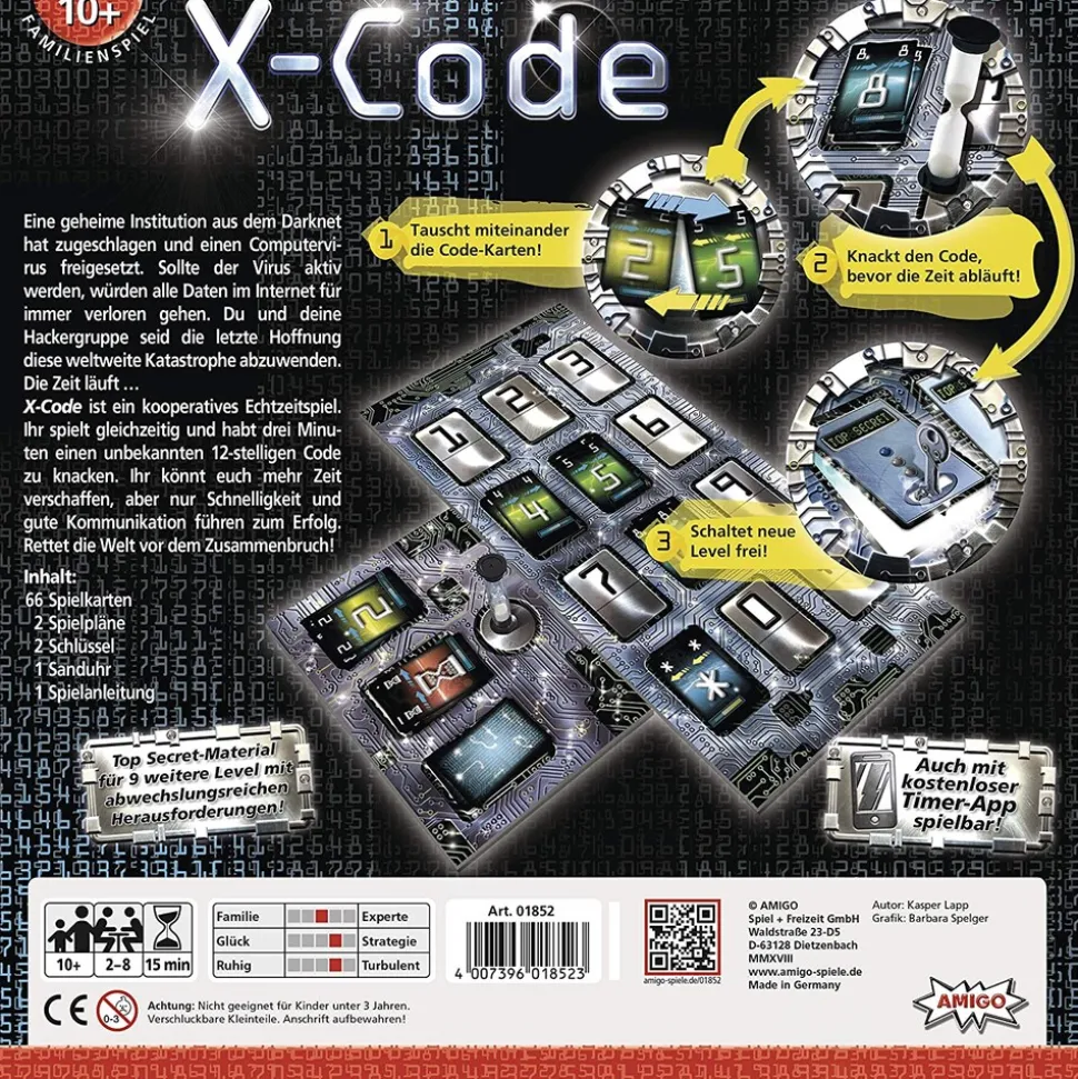 Amigo 01852 - Brettspiel - X-Code Gesellschaftsspiel
