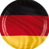 Amscan - Deutschland - Pappteller (8er Set, 23cm) Teller Grillparty Party EM WM