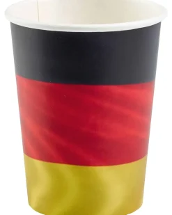 Amscan - Großes Deutschland Fan-Set (25-teilig) EM WM anfeuern schwarz rot gold Fußallparty