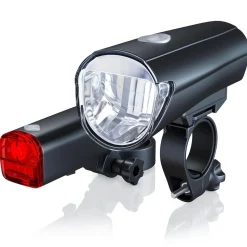 Aplic LED Fahrradlampen Set mit Front & Rücklicht StVZO zugelassen / Energiesparend / 30 Lux