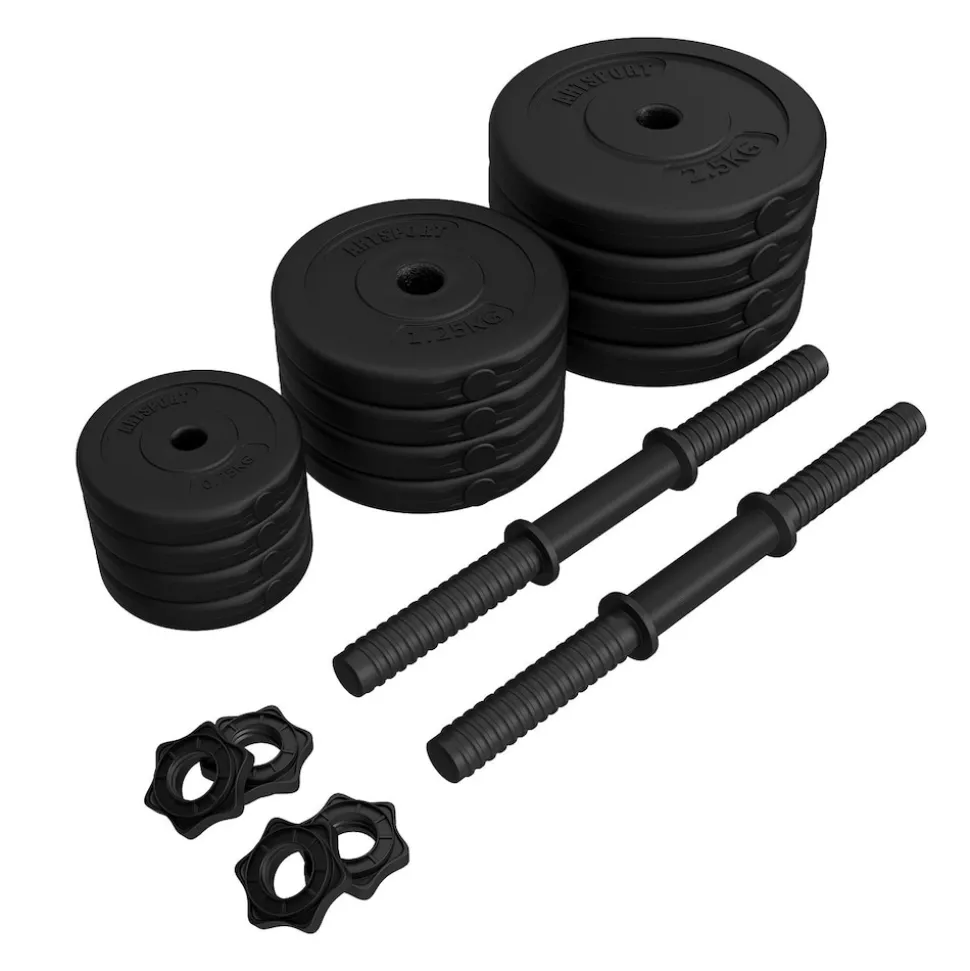 Artsport 2er Hantelset 20kg - Kurzhantel Set mit 2 Kurzhanteln, 12 Gewichte – Rutschfeste Griffe