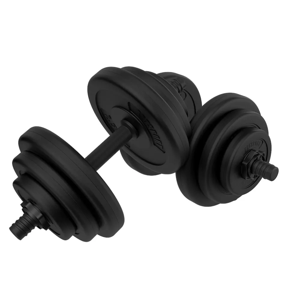 Artsport 2er Hantelset 20kg - Kurzhantel Set mit 2 Kurzhanteln, 12 Gewichte – Rutschfeste Griffe
